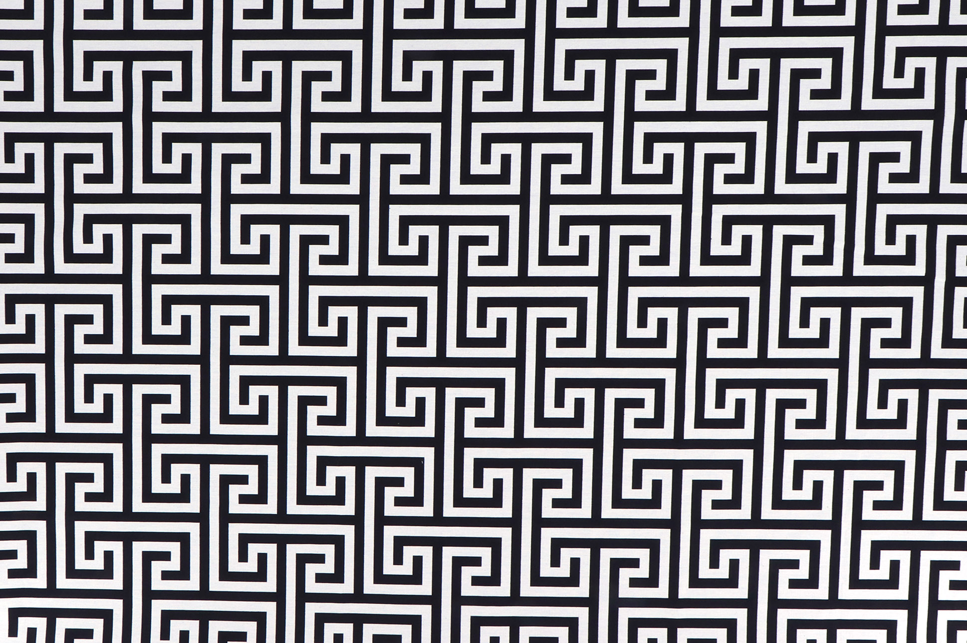 Canvas Jacquard double face, labirinto nero e bianco
