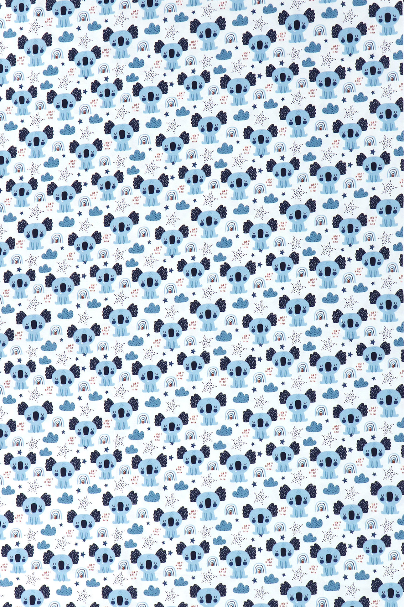 Jersey "Fräulein von Julie", koala blu su fondo bianco