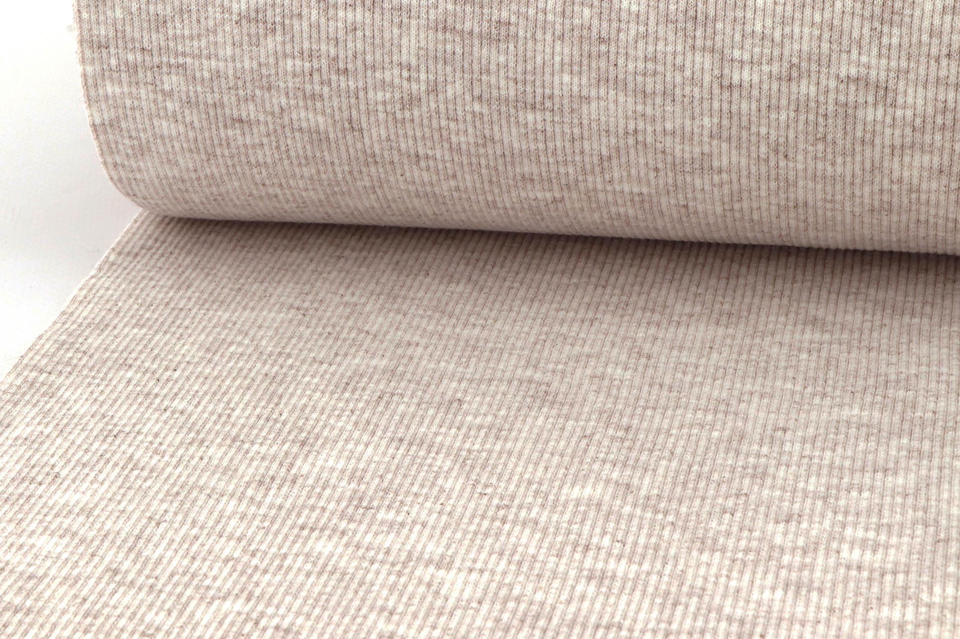 Tubolare a coste, beige mélange