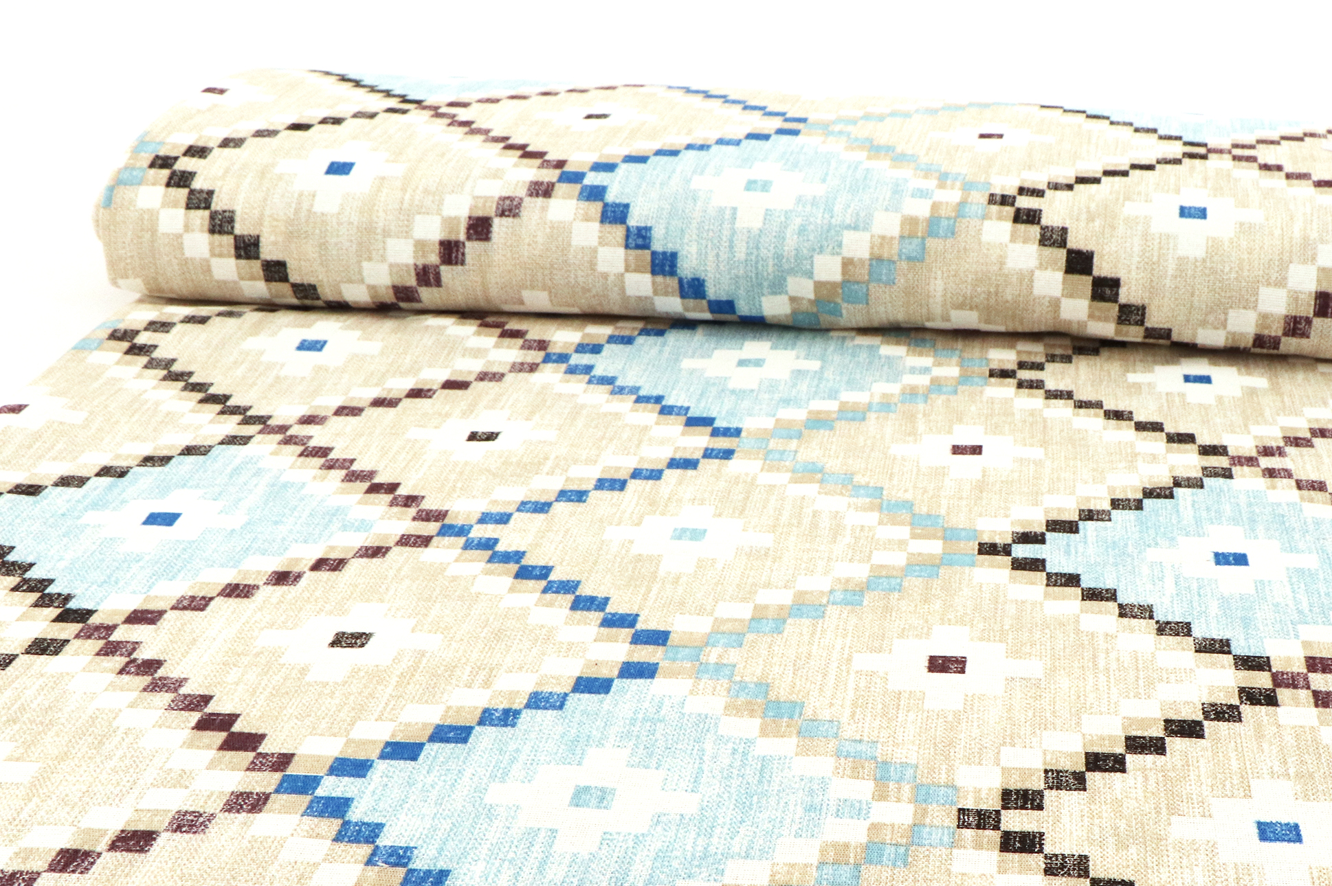 Tessuto da decorazione, motivo geometrico colorato