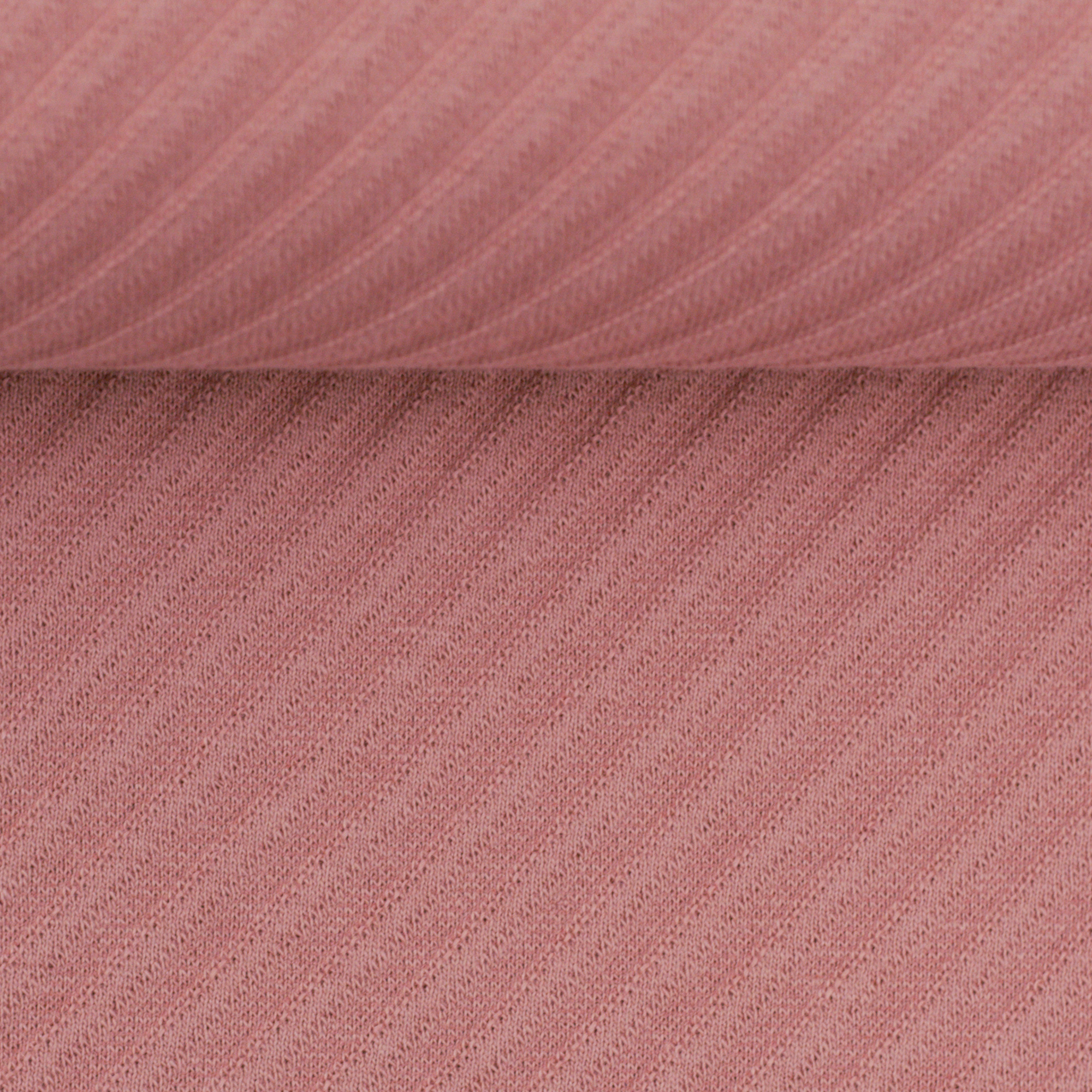 Jacquard - Jersey Sarina, righe diagonali rosa antico
