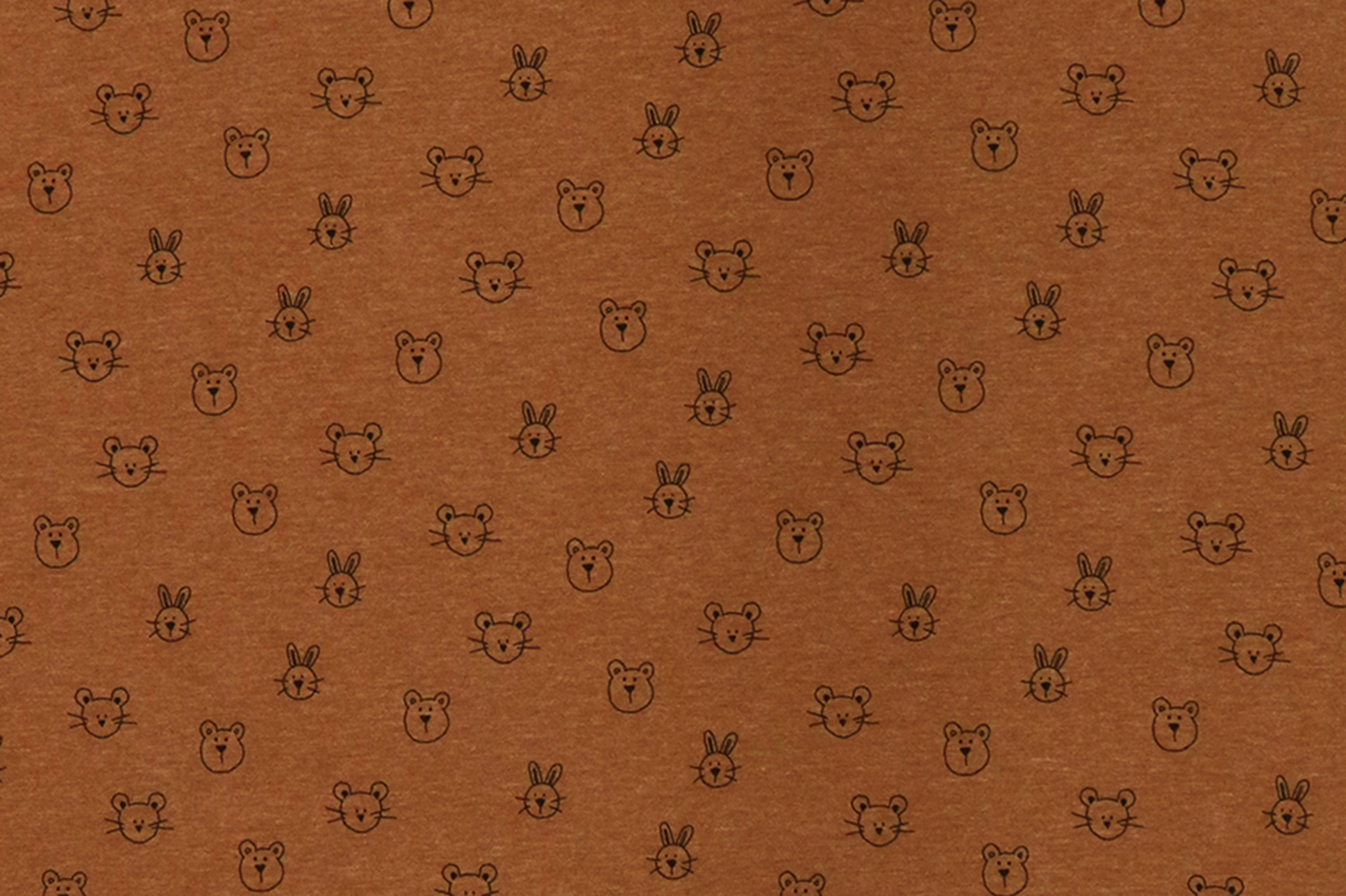 Jersey di cotone, animals su camel melange
