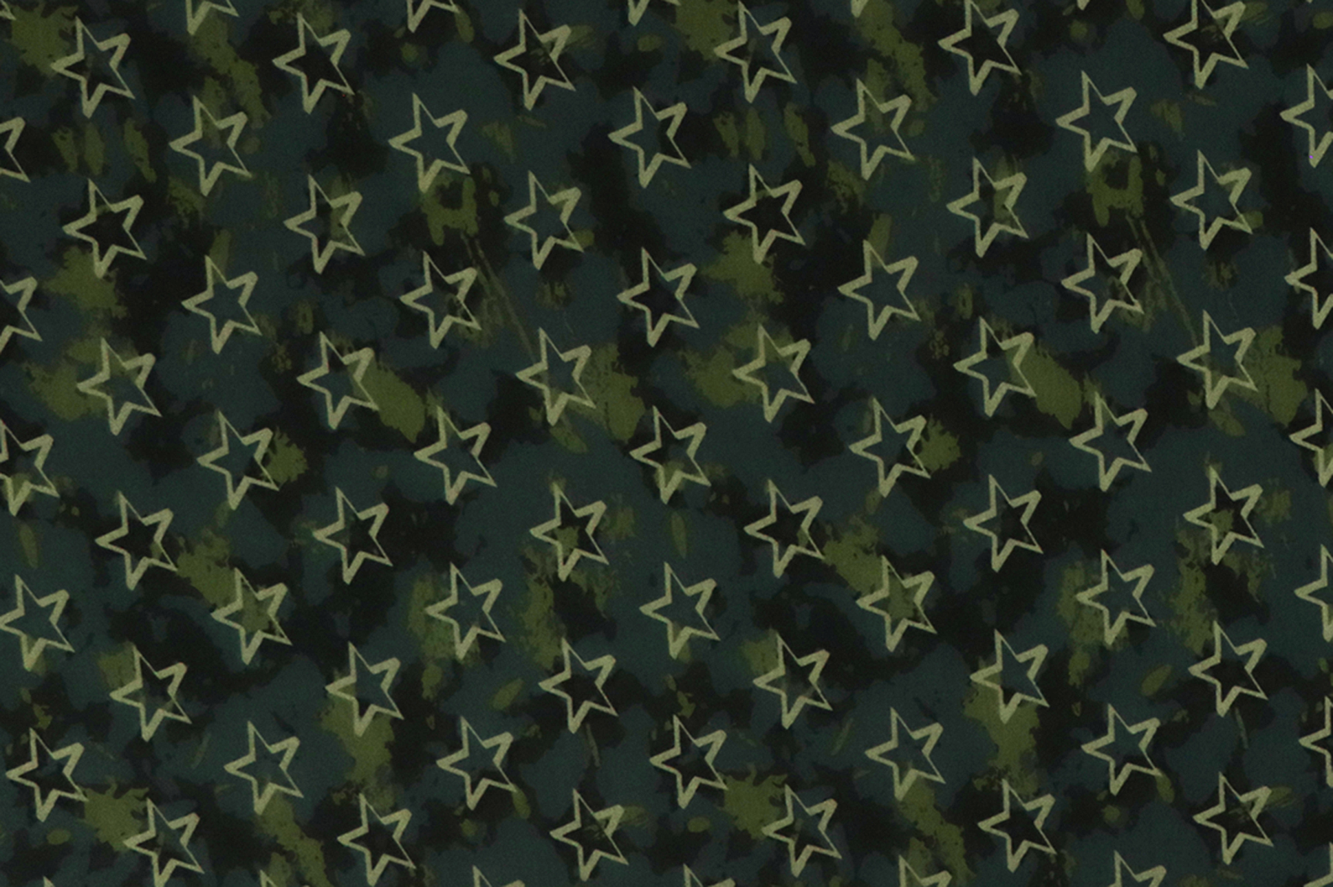 Sweat, camouflage stelle su fondo verde scuro