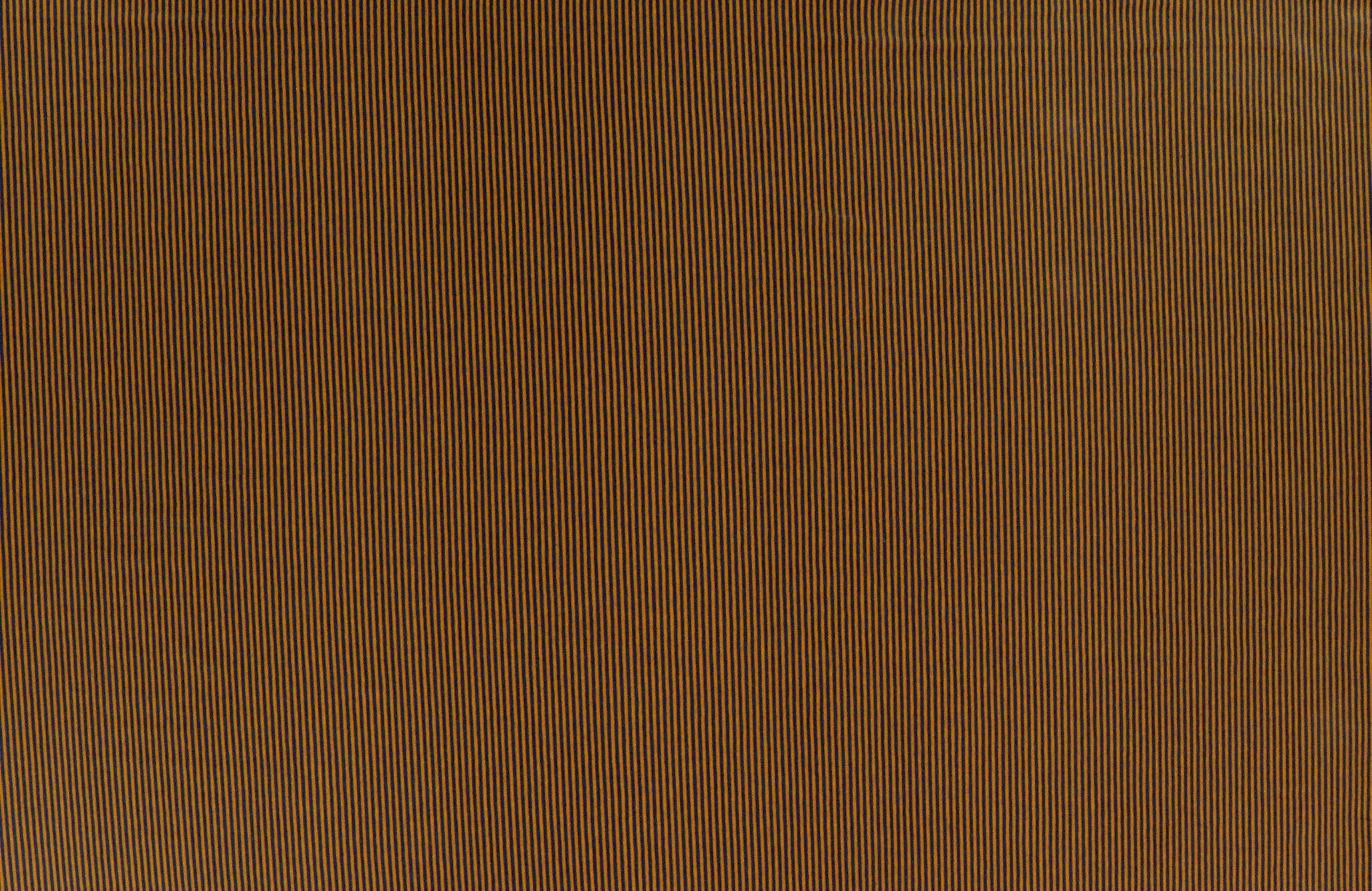 Jersey di cotone, strisce in petrolio e ocra