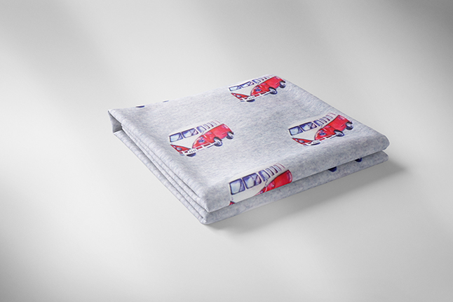 Jersey "Fräulein von Julie", Bulli rosso su fondo grigio