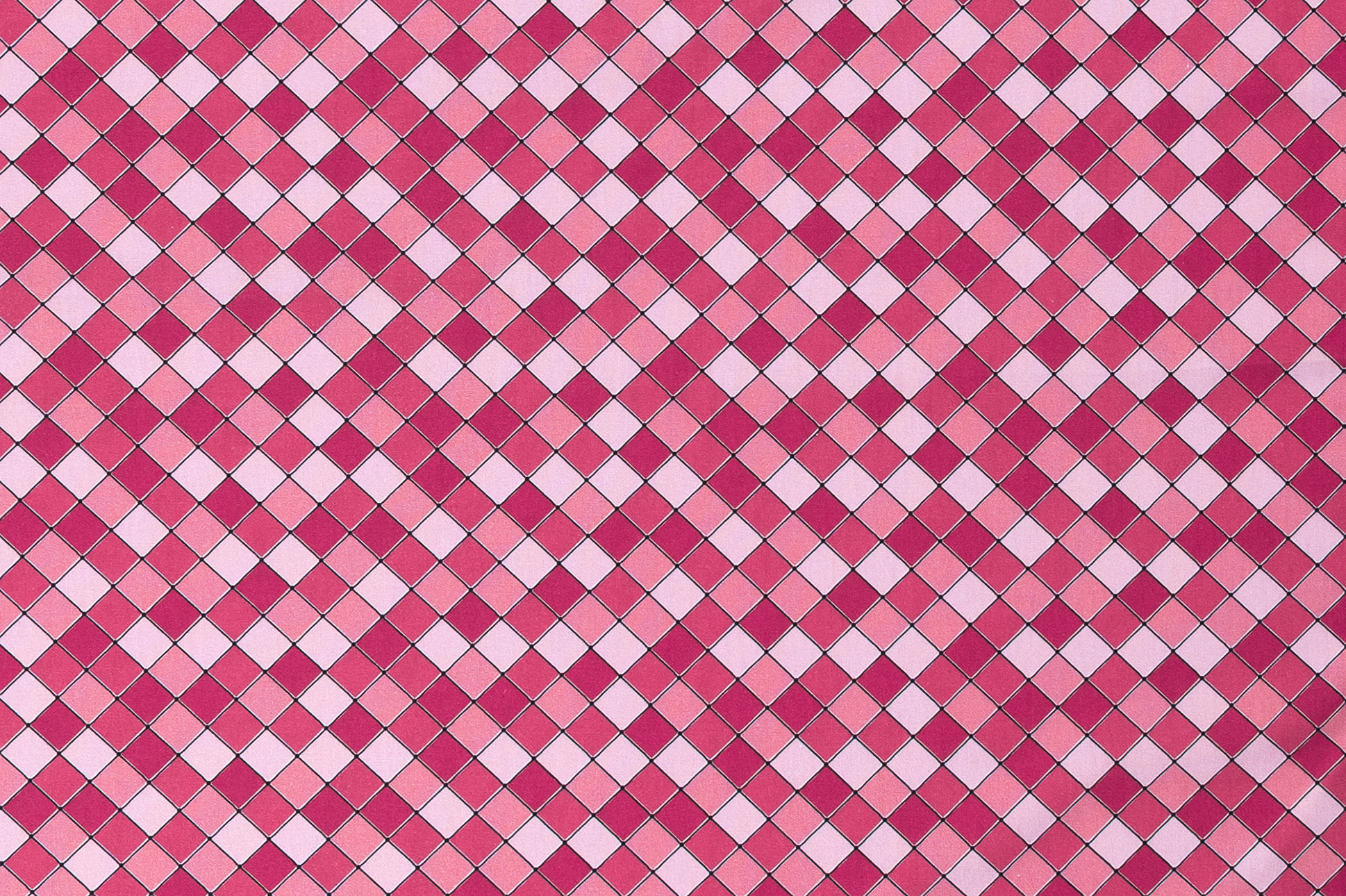 Popeline di cotone, quadrattini in rosa / pink