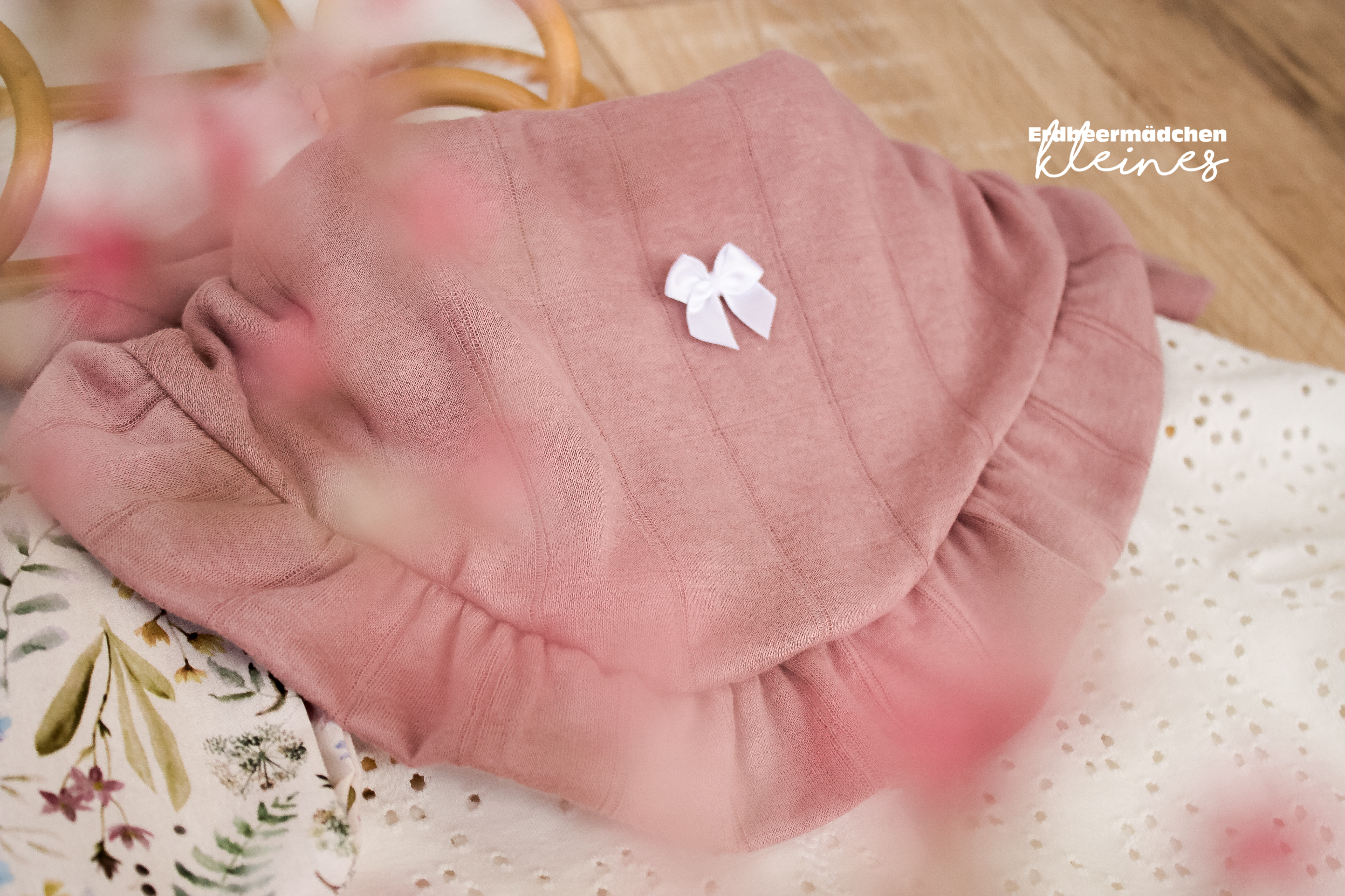 Jersey di cotone, doppio strato in maglia rosa antico